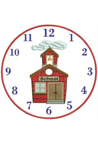 Set492 - School clock (2 sizes)